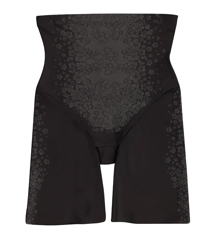 Affordable women's panties online-FitSense™ High Waist Thigh Slimmer Black