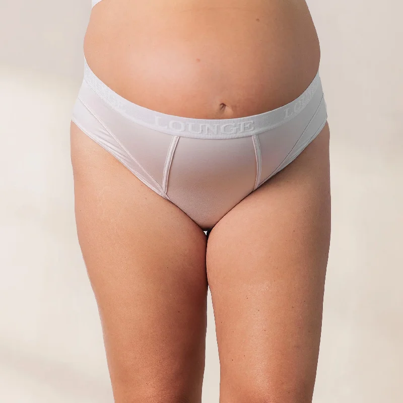 Women's panties for full coverage with smoothing panels-Nurture Briefs - Cream