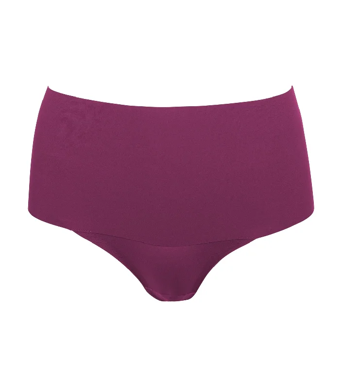 Seamless panties for no-show under clothes-Undie-tectable® Thong Bordeaux