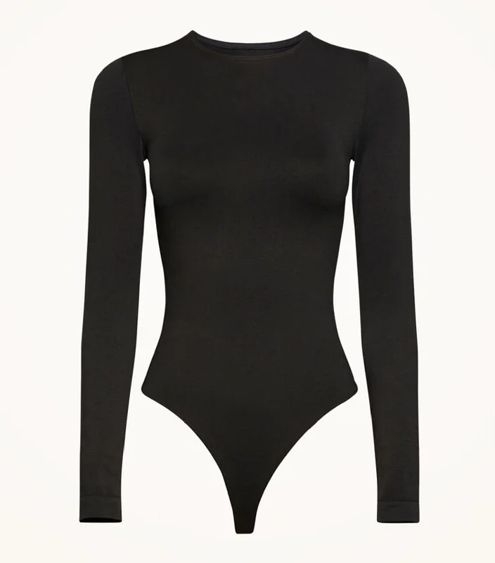 Women's panties with anti-chafing feature-Buenos Aires String Bodysuit Black