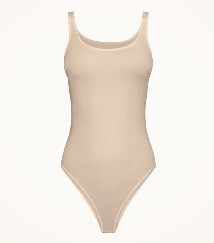Women's panties for yoga and exercise-Jamaika Bodysuit Café Au Lait