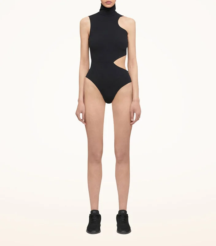 Women's panties for winter warmth-Warm Up Bodysuit Black