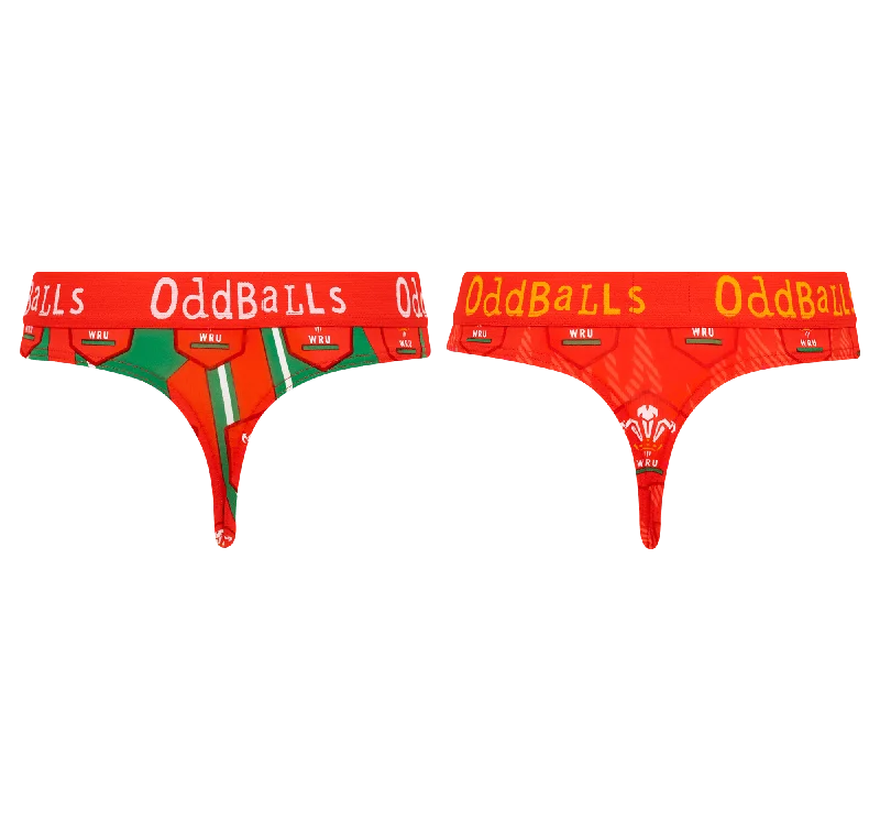 Women's panties for curvy body types-Welsh Rugby Union Bundle - Ladies Thong 2 Pack Bundle Women's panties for curvy body types-Welsh Rugby Union Bundle - Ladies Thong 2 Pack Bundle