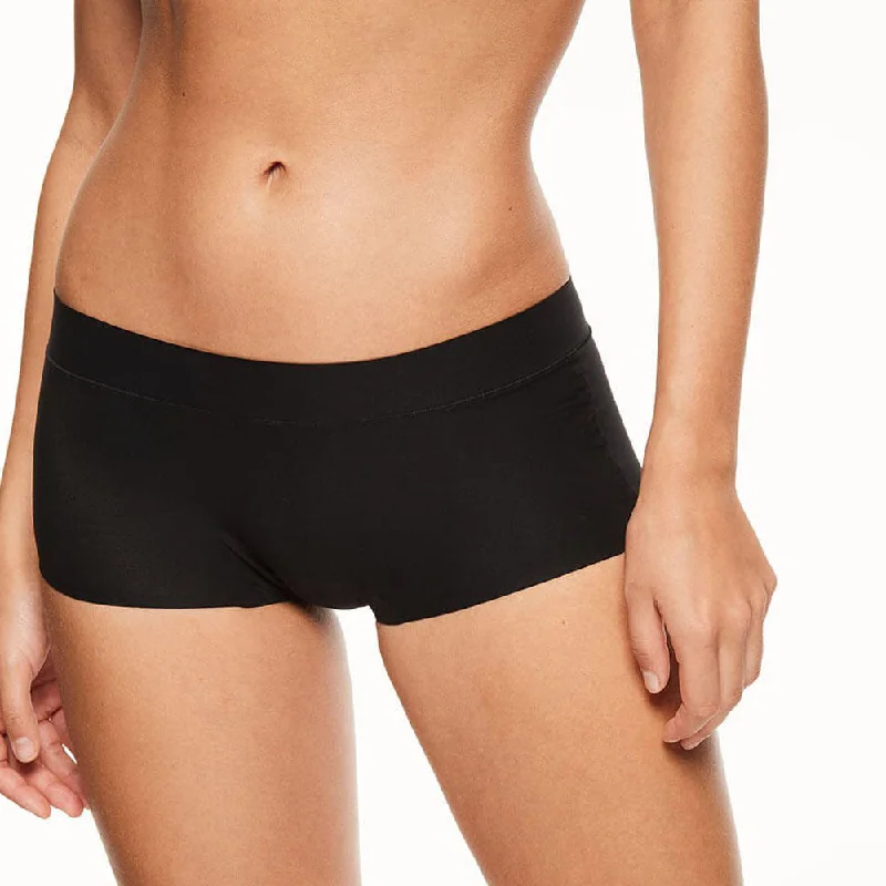 Women's panties with front lace panel for sexy appeal-SoftStretch Seamless Boyshort Basic Colors