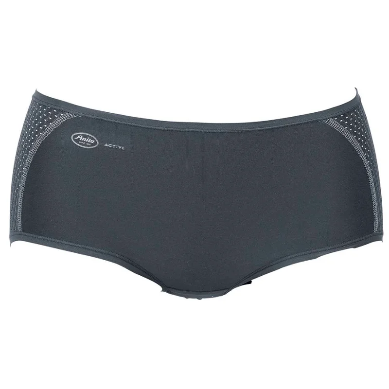 Women's panties with soft cotton lining for added comfort-Sport Exercise Gym Brief Grey - Anita