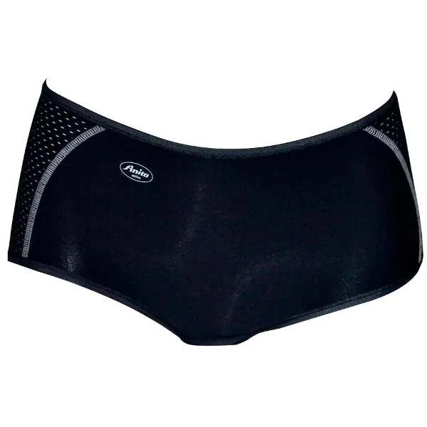 Women's panties with cooling fabric for hot weather-Sport Exercise Gym Brief Black - Anita