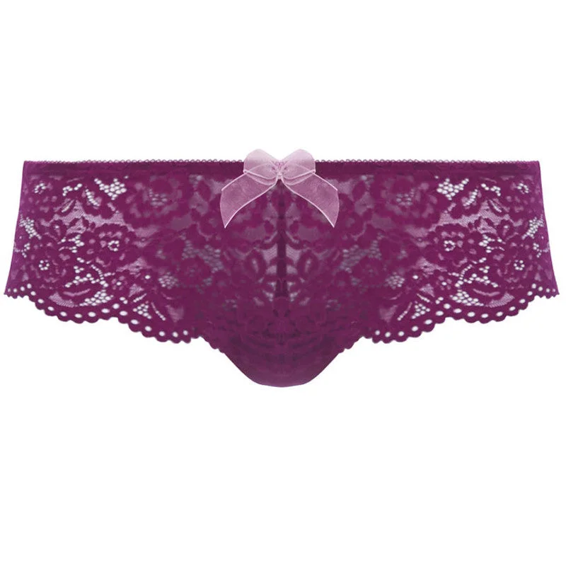 Women's panties for sensitive skin with soft cotton material-Ciao Bella Tanga Underwear Magenta Purple - BTemptd