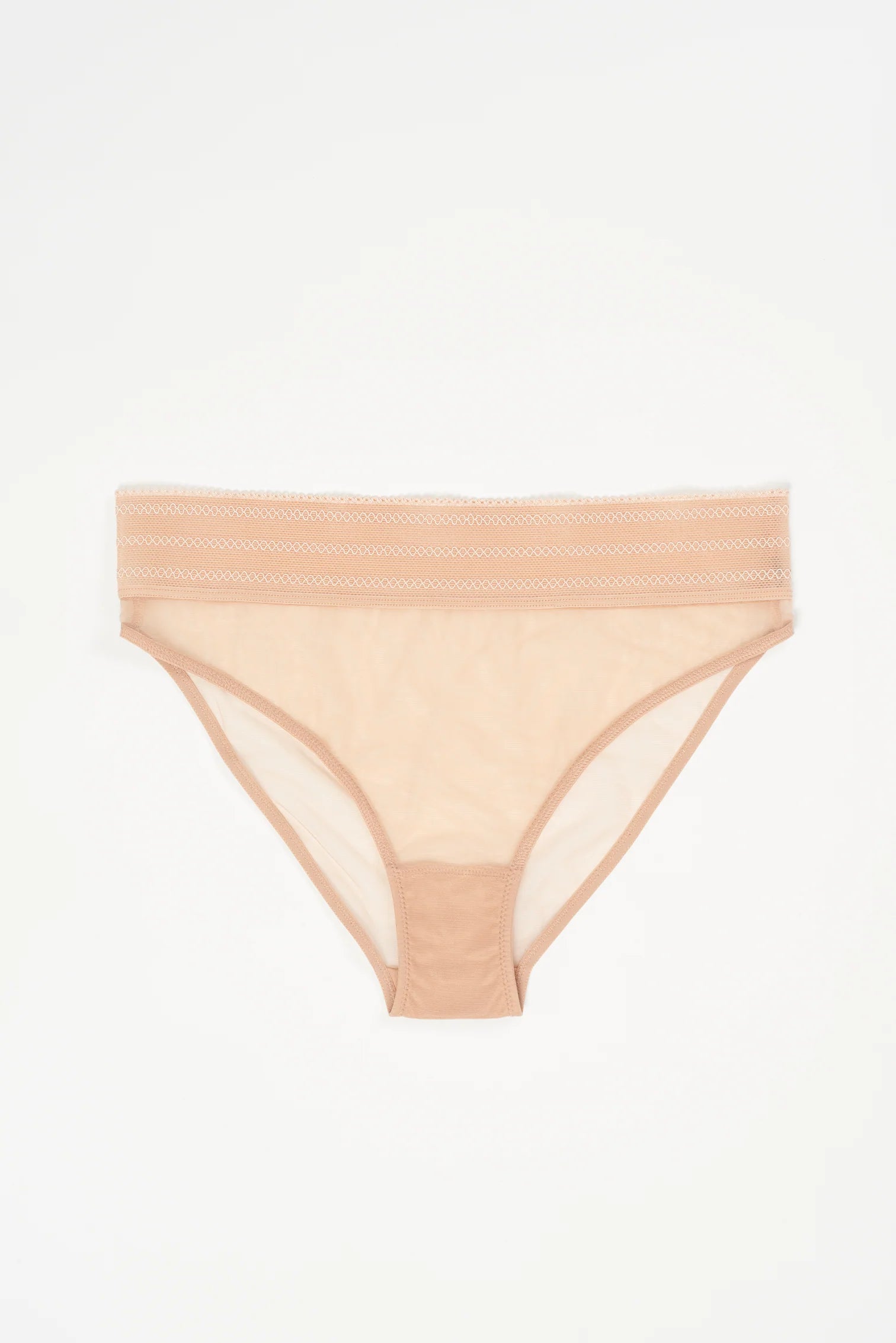 Women's panties with adjustable straps for a perfect fit-Else Lingerie Bare Wide Waistband Seamless Sheer Mesh Brief | Powder/Nude Women's panties with adjustable straps for a perfect fit-Else Lingerie Bare Wide Waistband Seamless Sheer Mesh Brief | Powder/Nude
