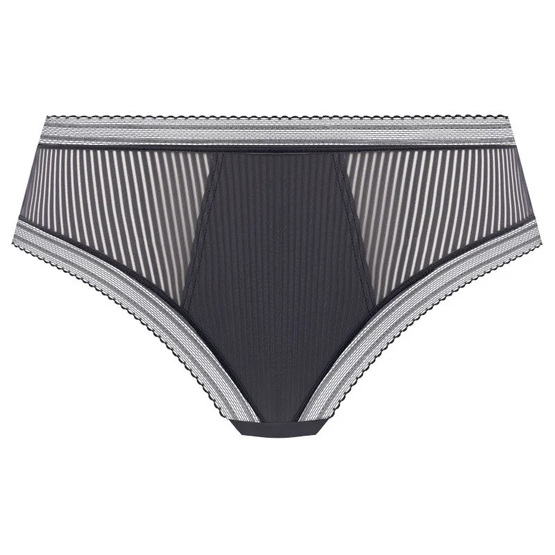 Women's panties with full rear coverage for extra comfort-Fusion Brief Pant Slate Grey - Fantasie