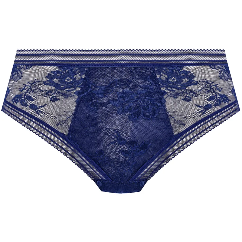 Soft cotton panties for plus-size women-Fusion Lace Brief Underwear French Navy Blue - Fantasie Soft cotton panties for plus-size women-Fusion Lace Brief Underwear French Navy Blue - Fantasie