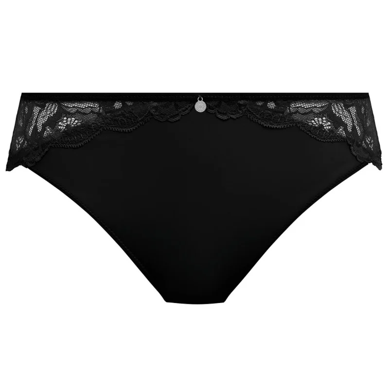 Women's panties for full coverage and no-show lines-Reflect Brief Panty Black - Fantasie