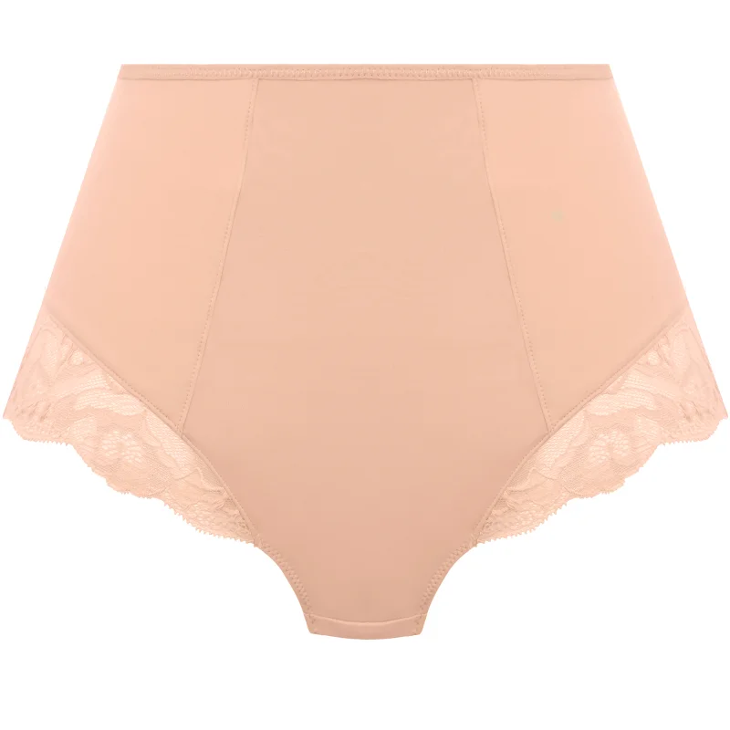 Women's panties with supportive waistband for extra comfort-Reflect High Waist Brief Nude - Fantasie