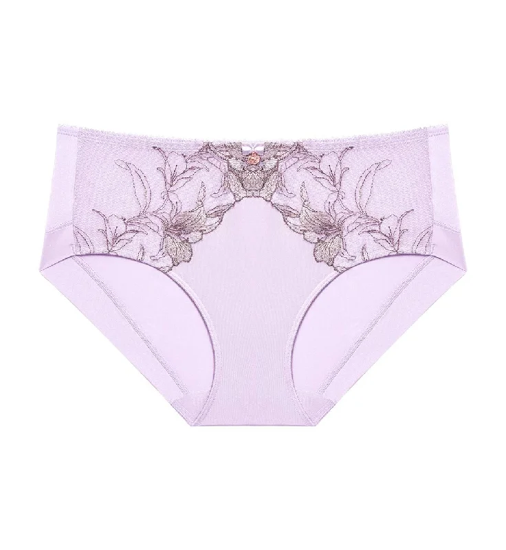 Women's panties with mesh detailing for breathability-FLORALE ORCHID HIPSTER