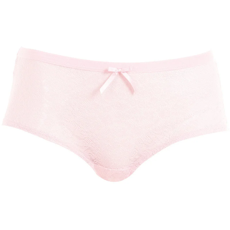 Women's panties with extra soft fabrics for sensitive skin-Fancies Petal Pink Hipster Short - Freya