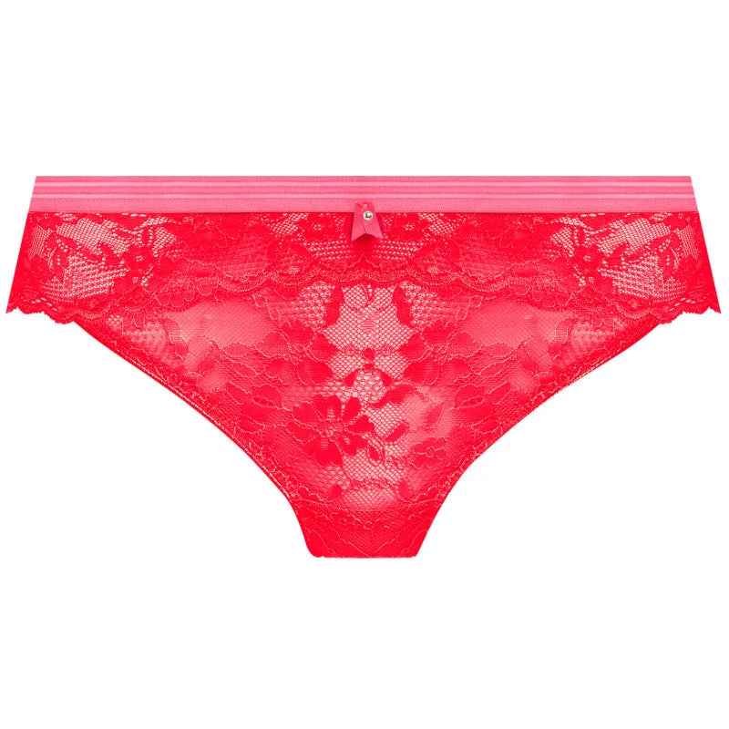 Women's panties with embroidered detailing for added elegance-Offbeat Brief Chilli Red - Freya