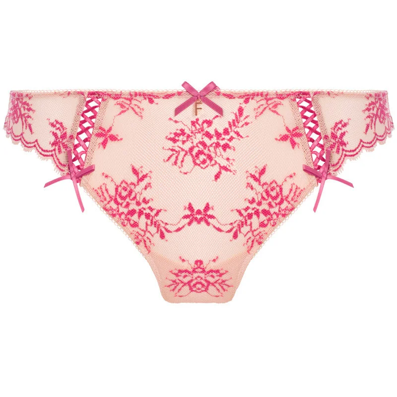 Women's panties for everyday confidence-Offbeat Decadence Brazilian Brief Vintage Rose - Freya Women's panties for everyday confidence-Offbeat Decadence Brazilian Brief Vintage Rose - Freya