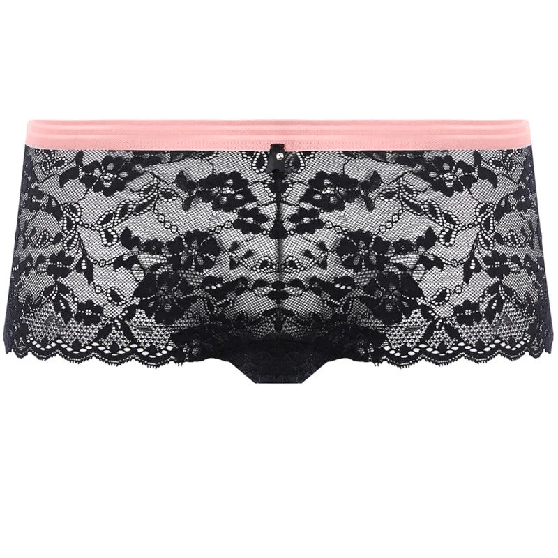 Women's breathable panties for summer heat-Offbeat Short Black - Freya