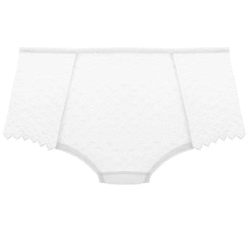 Comfortable women's panties for nightwear-Signature Short White - Freya