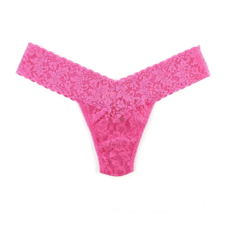 Sports panties for running and training-Hanky Panky Lace Low Rise Thong
