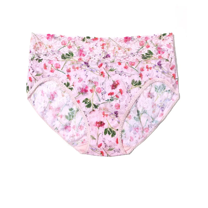 Women's panties with seamless back for no-show effect-Hanky Panky Printed French Full Brief