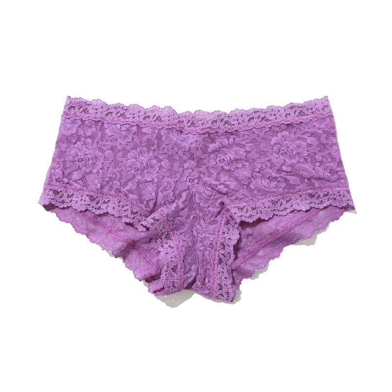 Women's panties with adjustable fit-Hanky Panky Signature Lace Boyshort