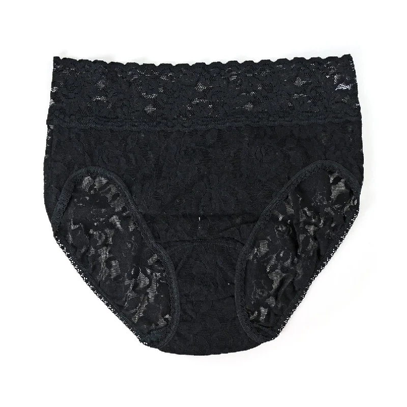 Women's panties for sleeping-Hanky Panky Signature Lace French Full Brief
