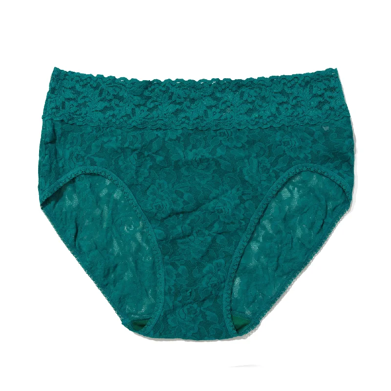 Soft cotton panties for summer-Hanky Panky Signature Lace French Full Brief