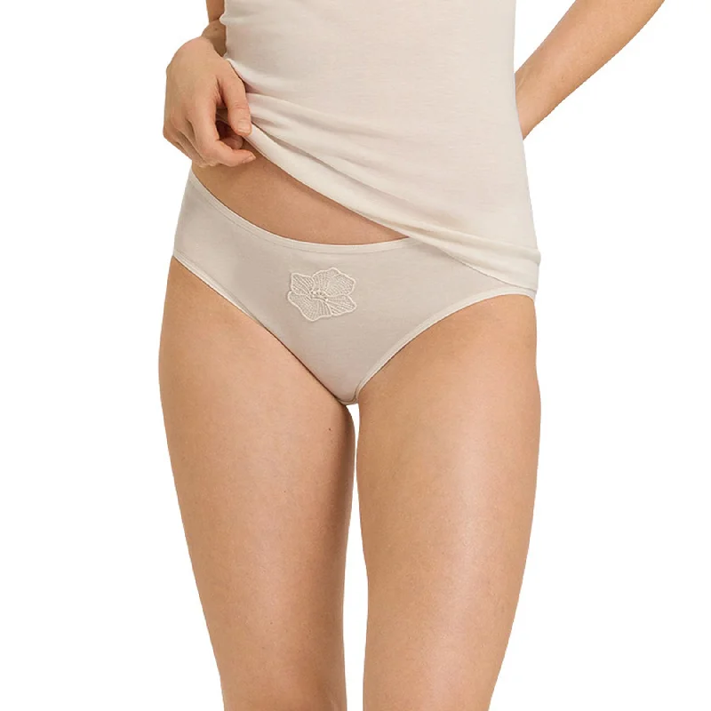 Women's panties with cotton blend fabric for comfort-Hanro Naila Brief