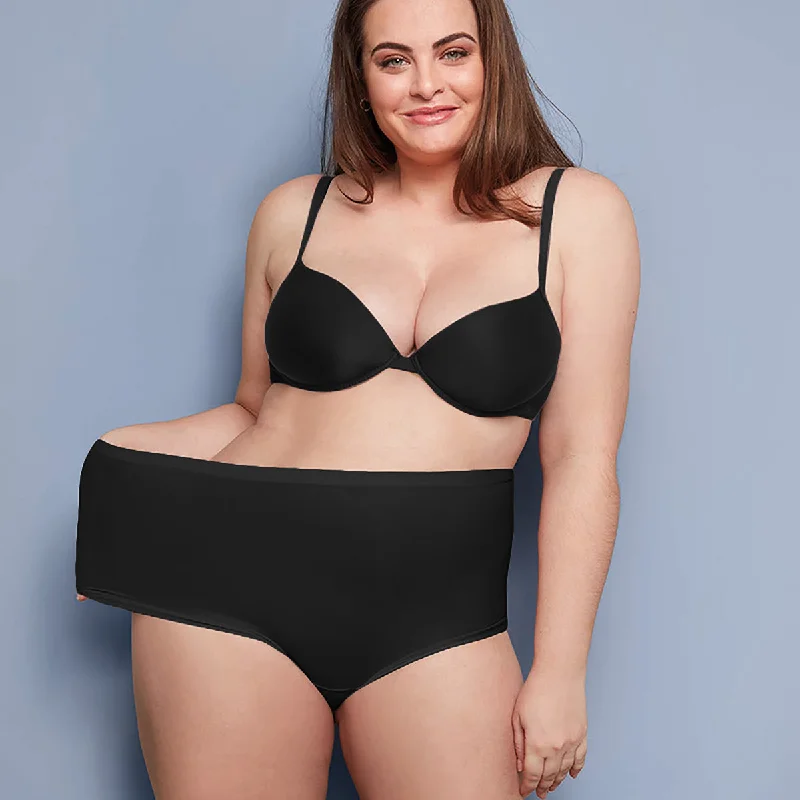 Full-coverage panties for curvy women-Janira Flexie Adapt Queen Full Brief