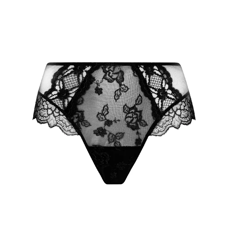 Women's panties with breathable fabric for moisture control-Lise Charmel Sublime en Dentelle Shorty