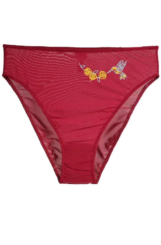 Lace-back women's panties for a fashionable and seductive look-Lovebirds High Cut Brief