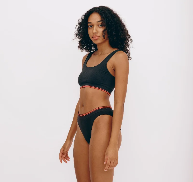 Women's panties for yoga and exercise wear-Luxe Touch Square Neck Bralette