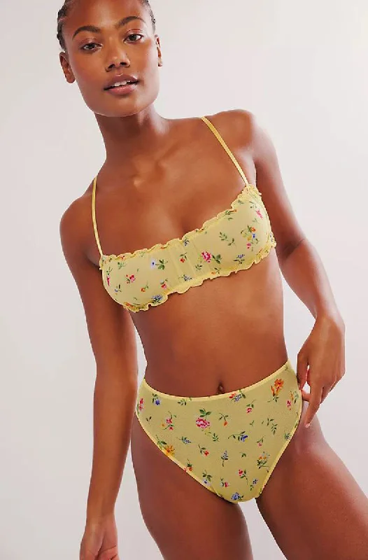 Women's panties for after surgery recovery-Meadow Sweet High Cut Brief