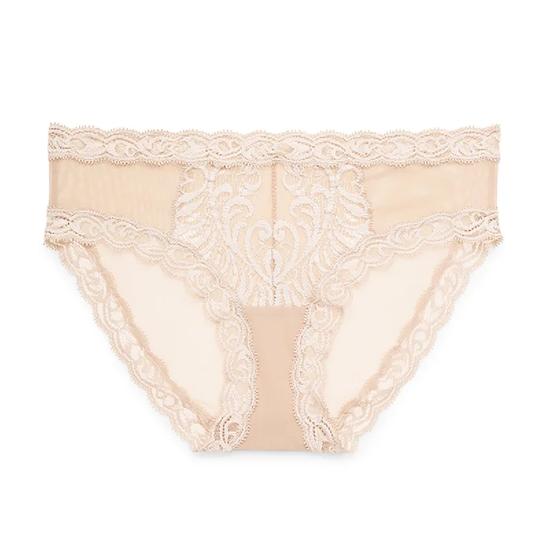 Women's panties with high leg cut-Natori Feathers Hipster Panty