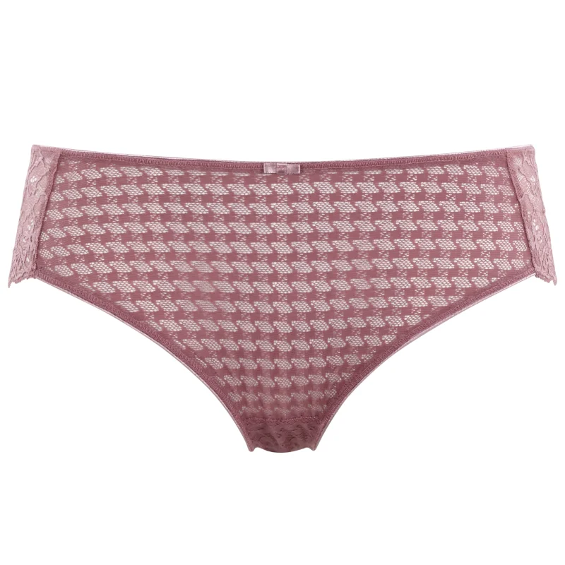Women's panties for active lifestyles with moisture-wicking fabric-Envy Brief Panty Rose Mauve Pink - Panache
