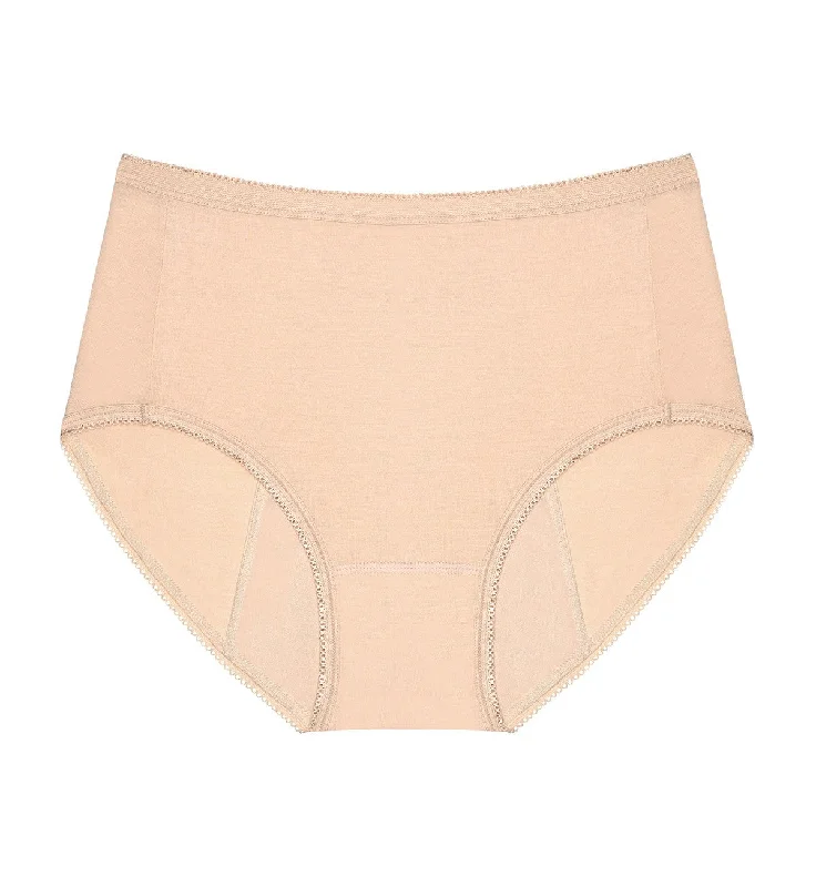 Women's panties with breathable mesh for hot weather-SANITARY MAXI PANTY