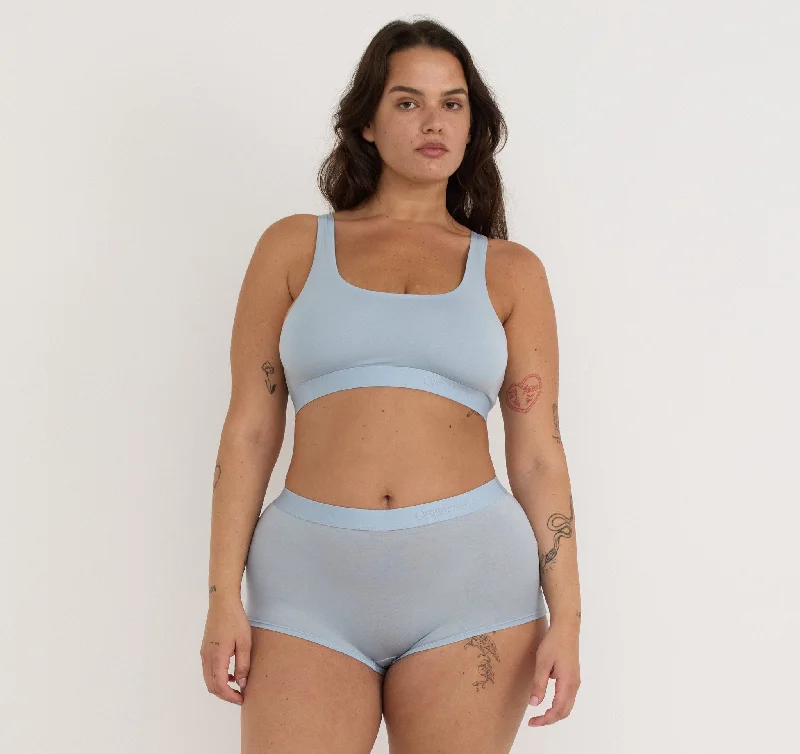 Women's panties with tummy control for shaping-Soft Touch Scoop Neck Bralette