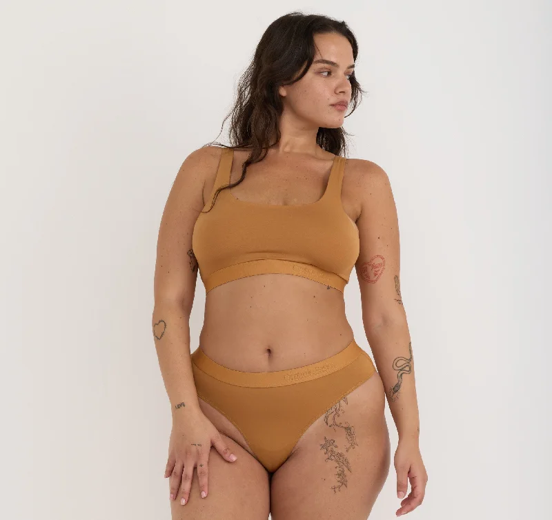 Women's panties for summer and hot weather wear-Soft Touch Scoop Neck Bralette