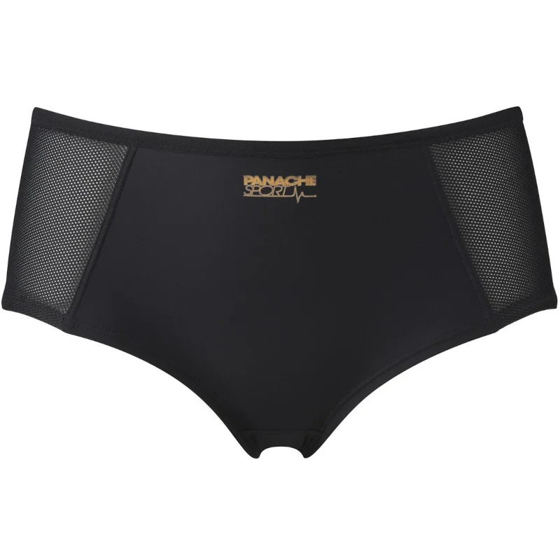 Women's panties for summer wear with cooling fabric-Sport Exercise Gym Short Black - Panache Sport