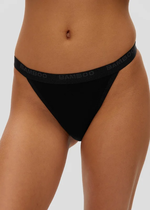 Women's panties with cooling fabric for warm weather-Toned High G-String