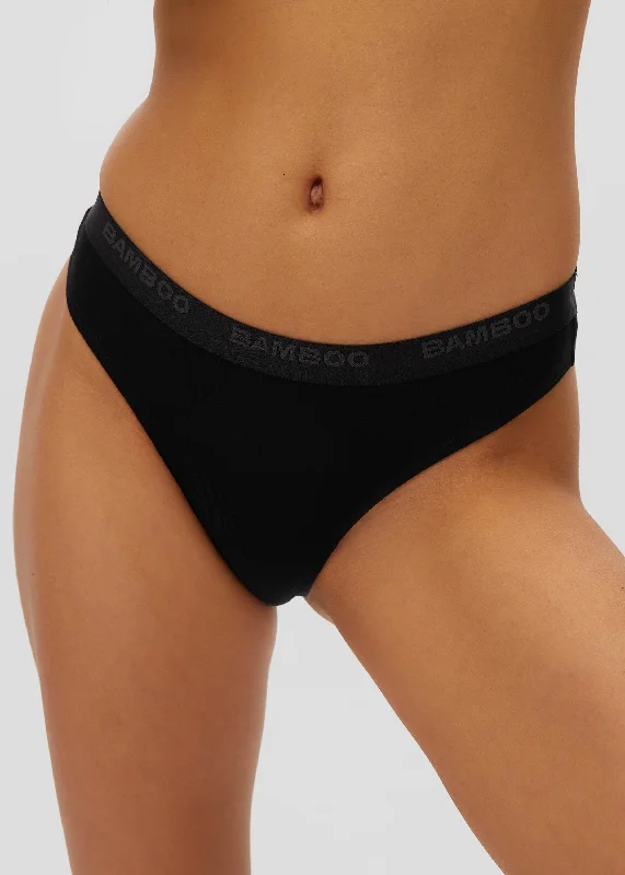 Women's panties with soft elastic waistband for a snug fit-Toned Thong