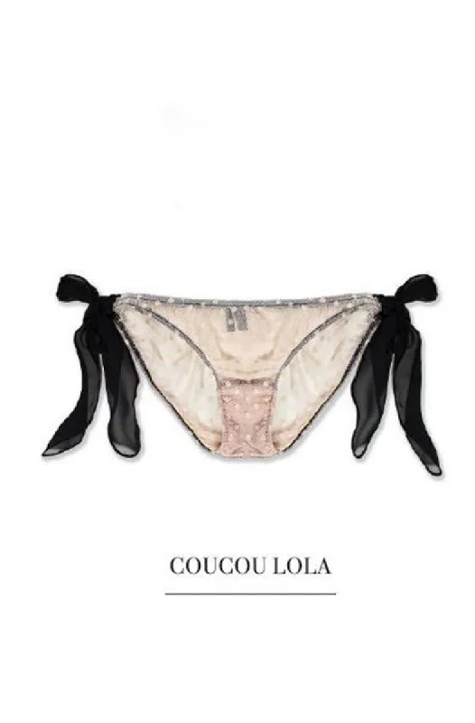 Comfortable seamless women's panties for smooth wear-Coucou Lola Two Tone Tie Bikini