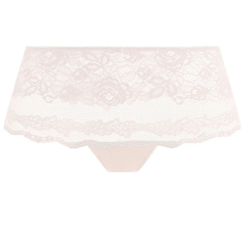 Women's panties with lace waistband for comfort-Ravissant Short Ivory - Wacoal