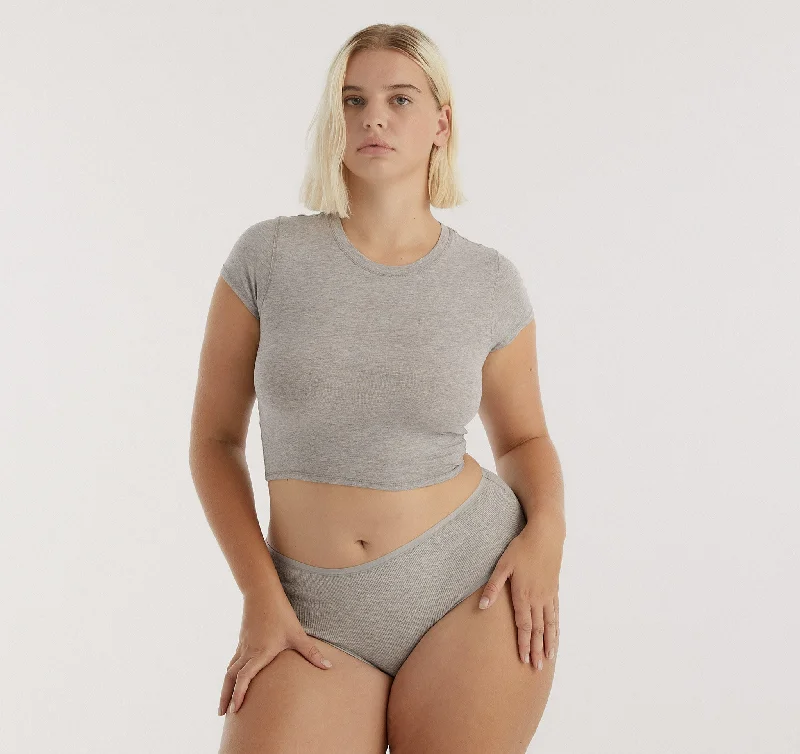 Women's panties with smoothing features for no-show fit-Core Rib Briefs