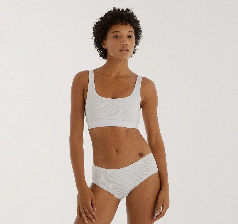 Women's panties for large thighs with high waist fit-Core Rib Briefs
