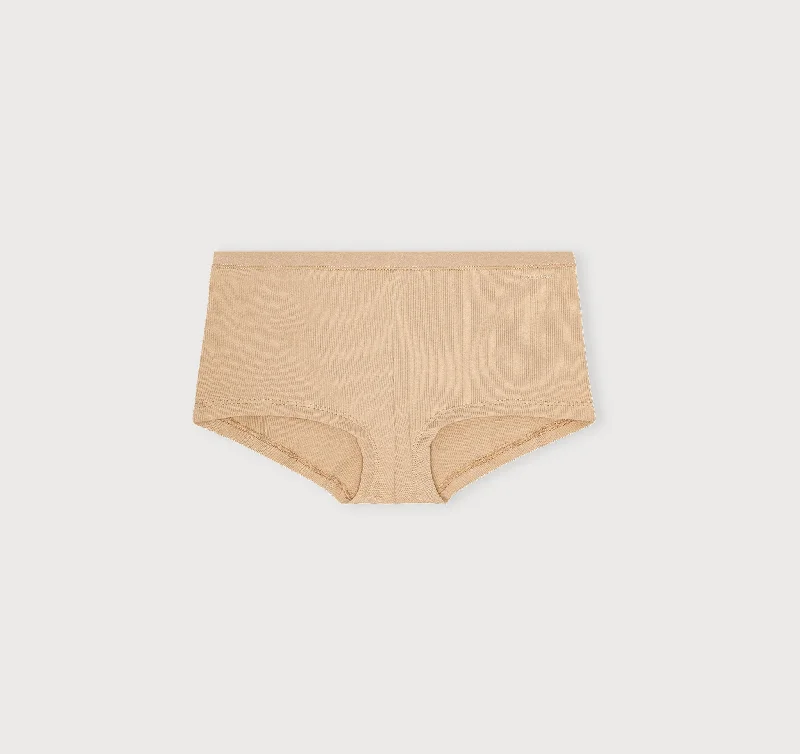 Women's panties with a high waist for extra tummy control-Core Rib Shorty
