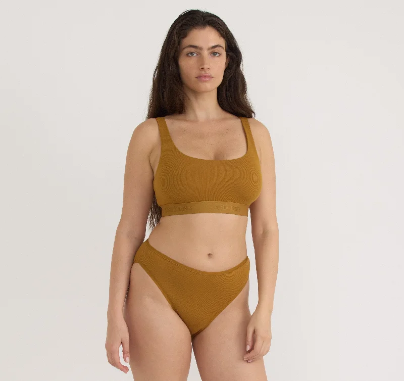 Cotton panties for sensitive skin-Core Rib Tank Bralette