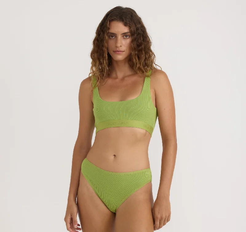 Women's panties with microfibre finish for smooth touch-Core Rib Tank Bralette