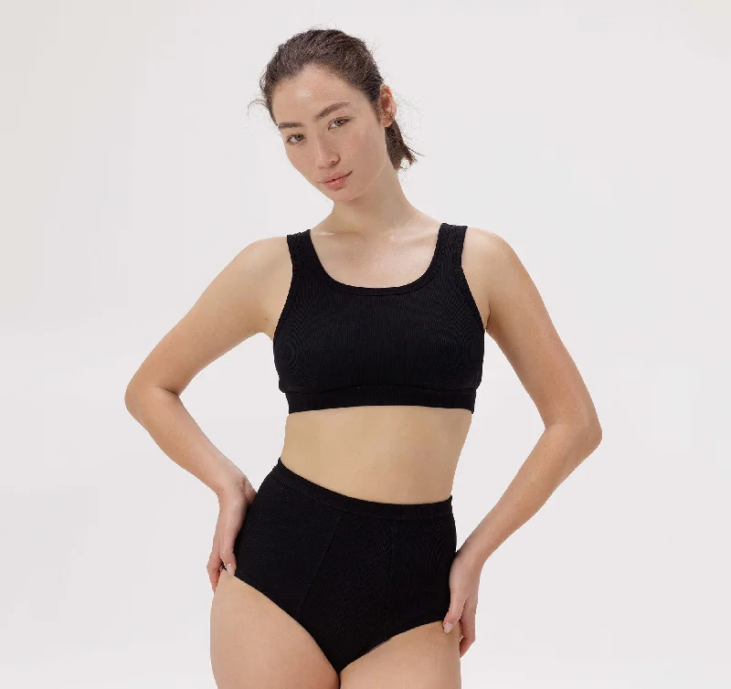 High-cut panties for better coverage-True Rib Super High-Rise Briefs