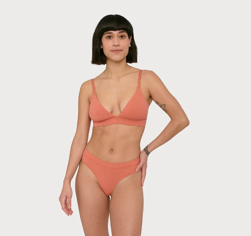 Women's panties with microfiber fabric for softness-Core Triangle Bra